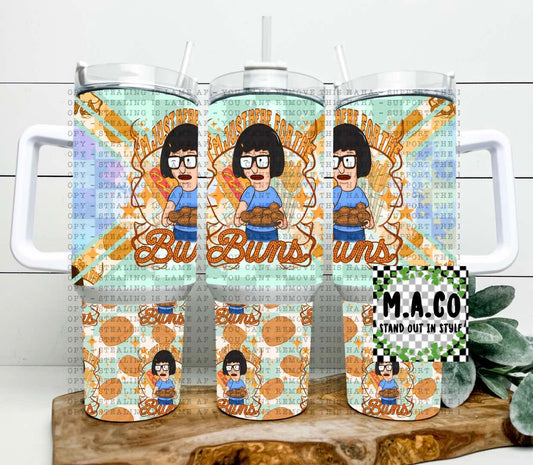 Here For The Buns Tina Belcher 40oz Tumbler
