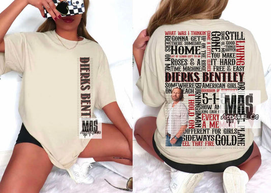Dierks Bentley Song Title Tshirt