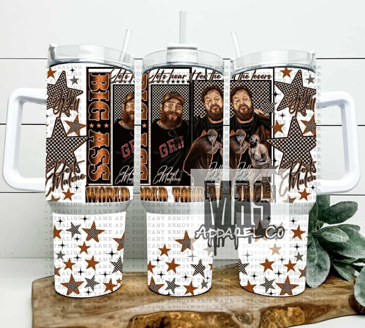 Jelly Roll Post Malone Tumbler