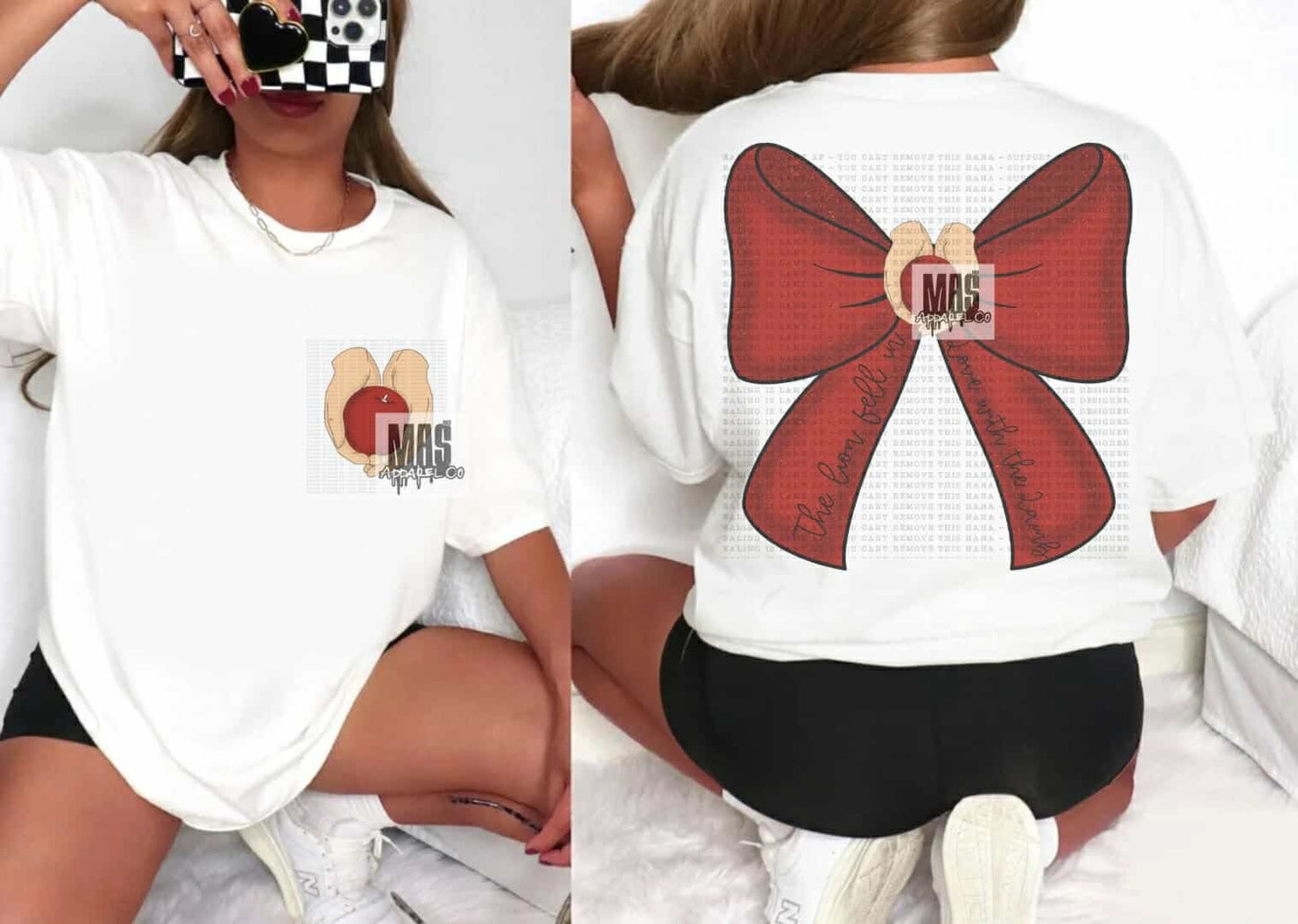 Lion Fell in love with the lamb twilight bow tee