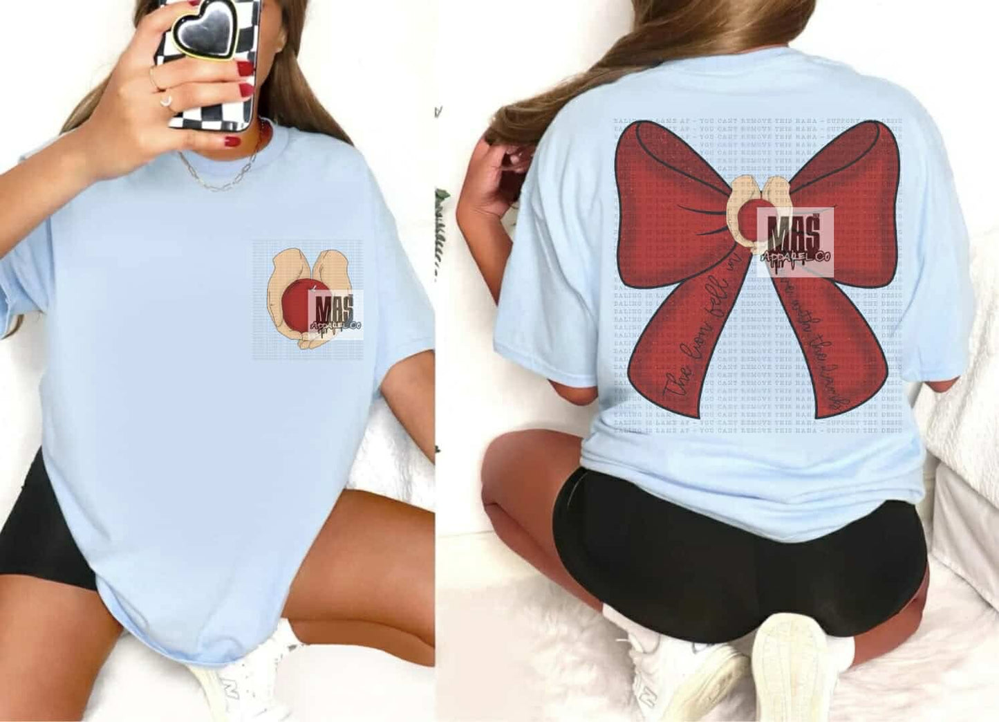 Lion Fell in love with the lamb twilight bow tee