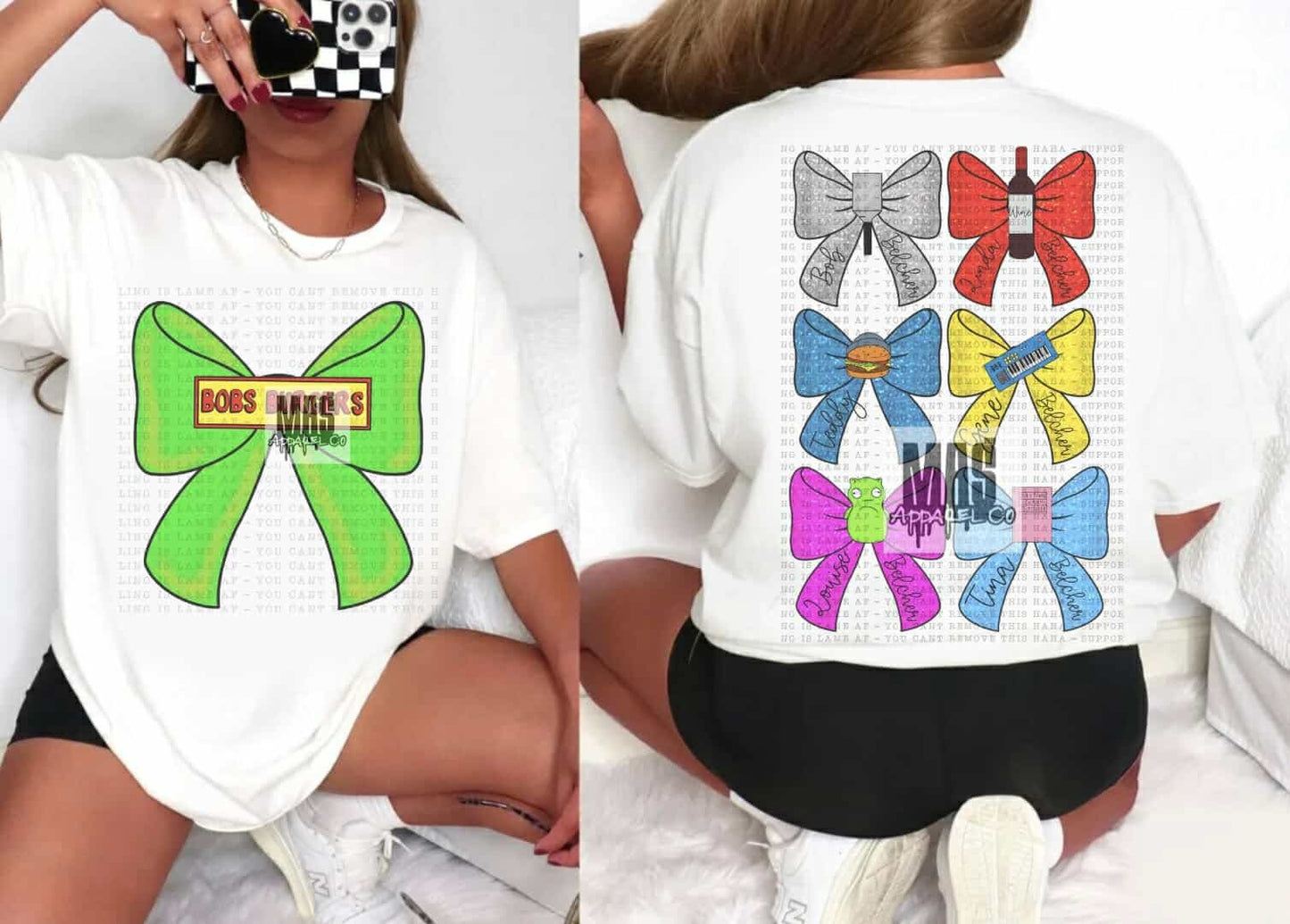 Bobs Burgers Character Bow Tee