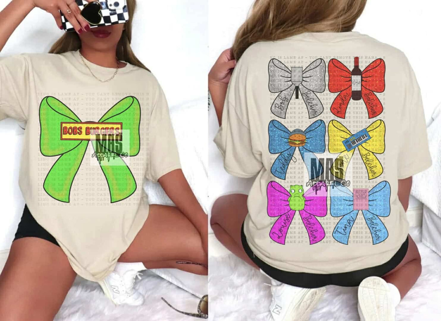 Bobs Burgers Character Bow Tee