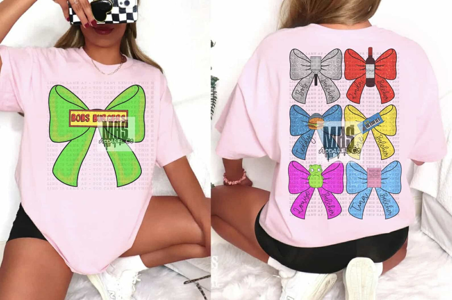 Bobs Burgers Character Bow Tee