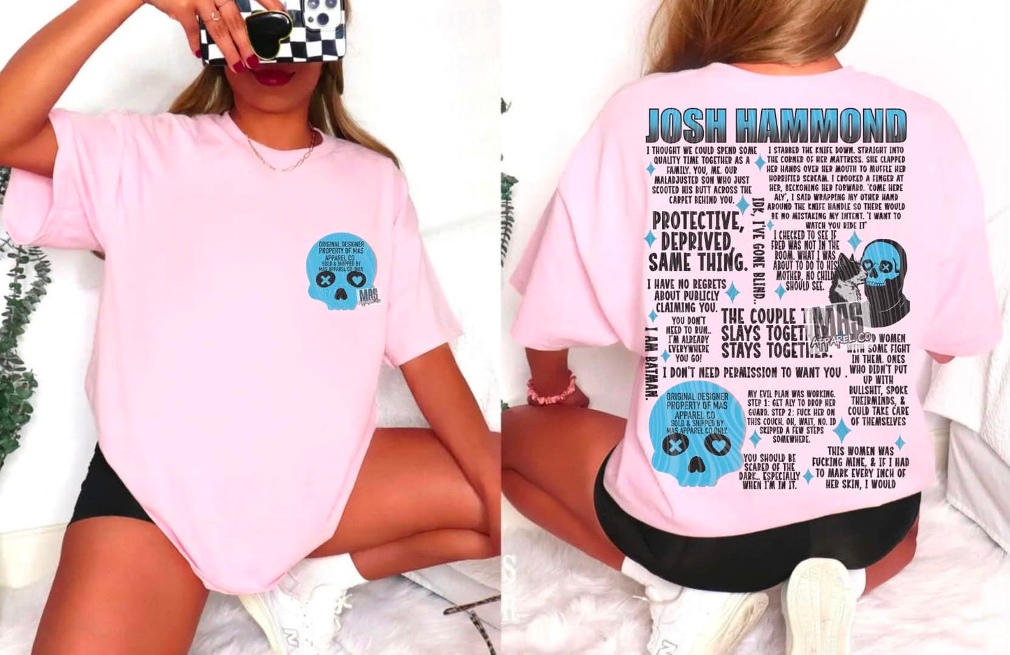 Josh Hammond Lights Out quote Graphic tshirt