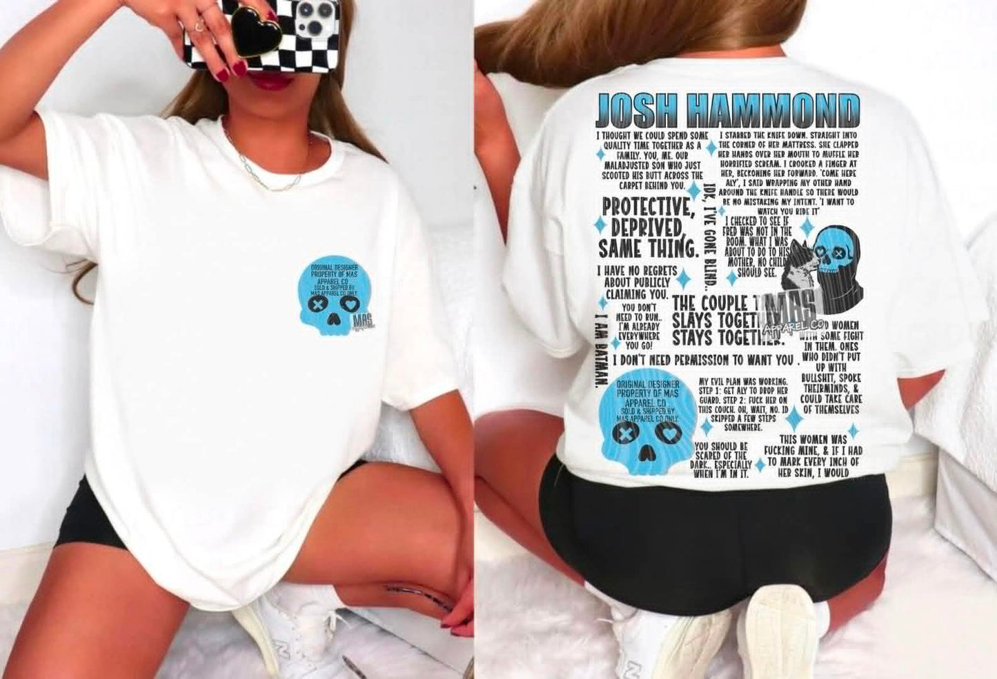 Josh Hammond Lights Out quote Graphic tshirt