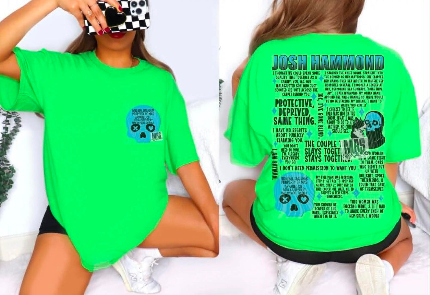 Josh Hammond Lights Out quote Graphic tshirt