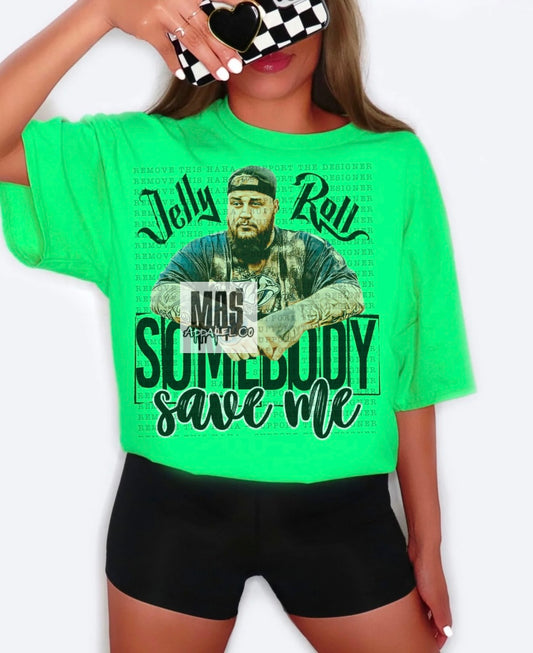 Somebody Save Me Jelly Roll Tshirt Crewneck