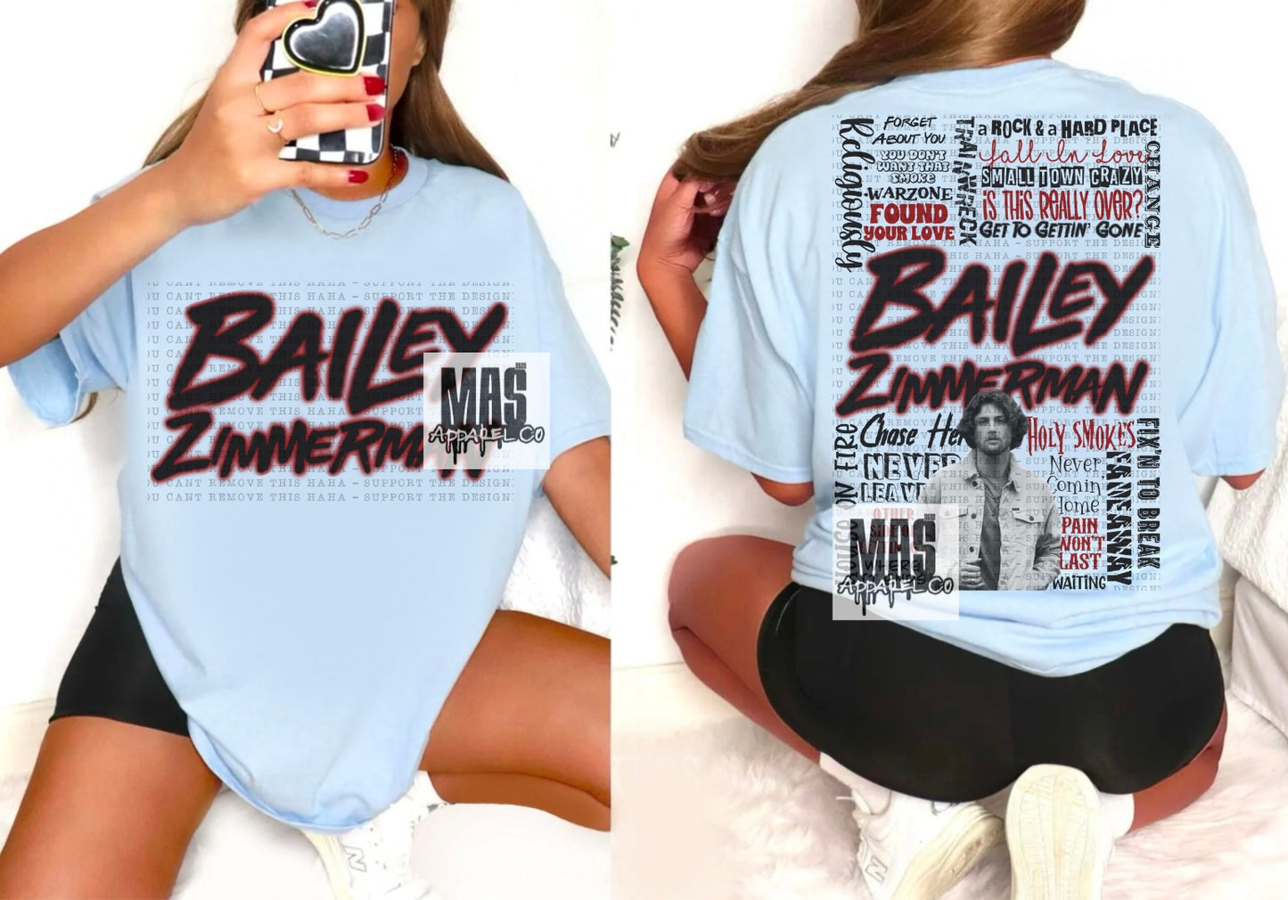 Bailey Zimmerman Song Title Tshirt