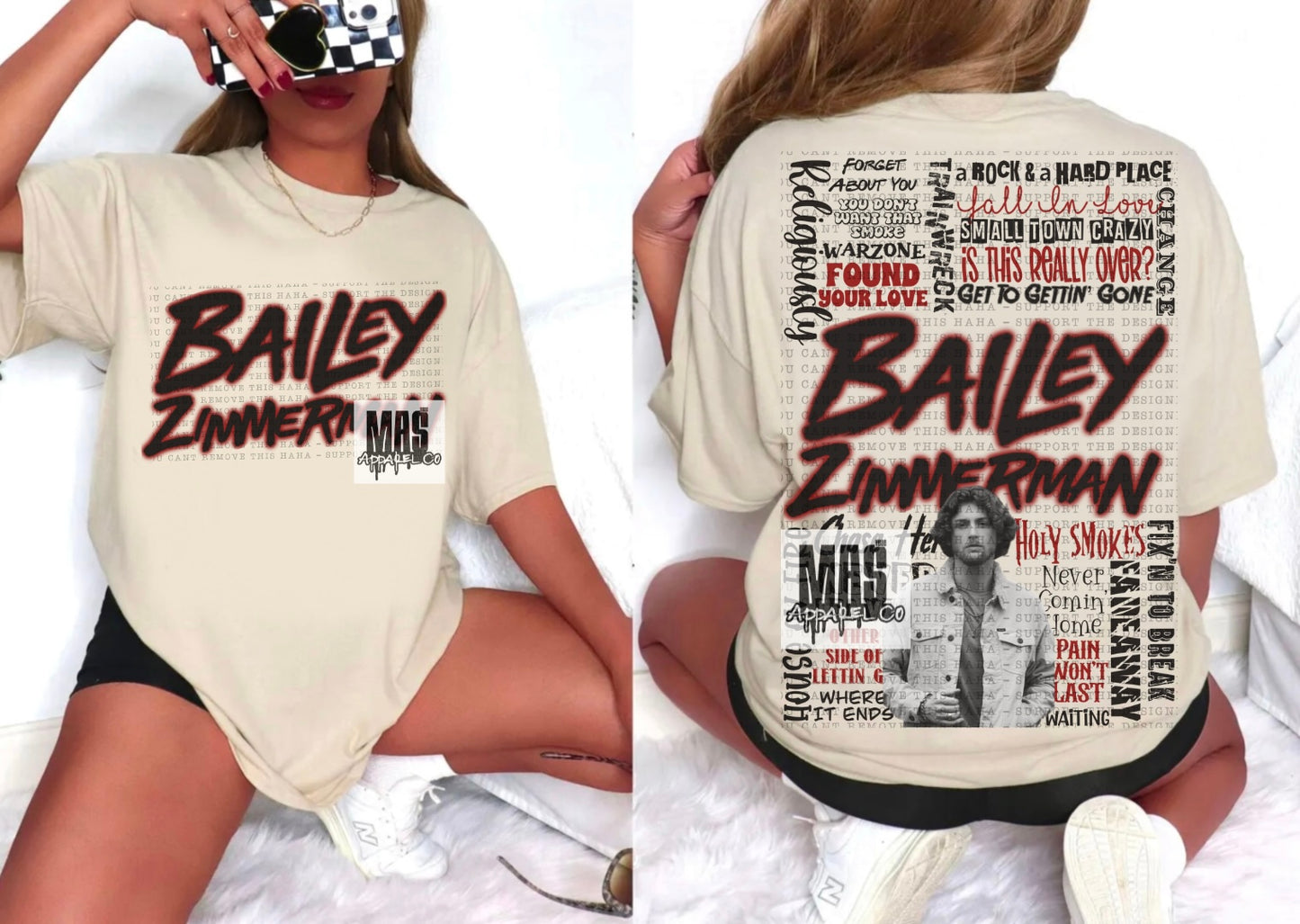 Bailey Zimmerman Song Title Tshirt