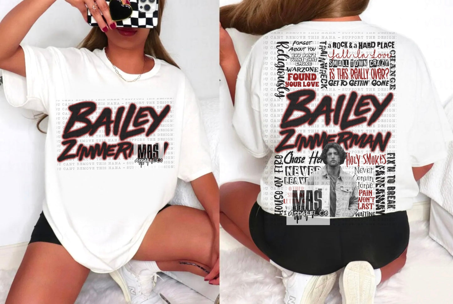 Bailey Zimmerman Song Title Tshirt