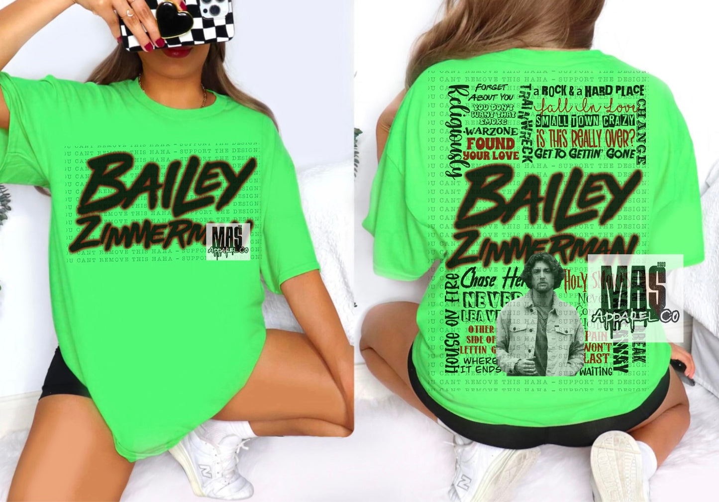 Bailey Zimmerman Song Title Tshirt