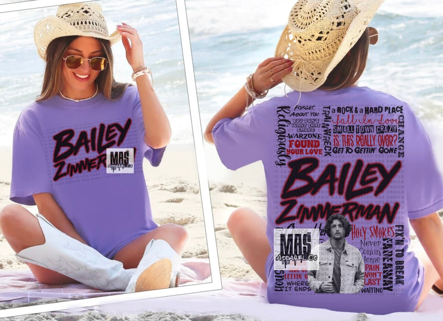 Bailey Zimmerman Song Title Tshirt