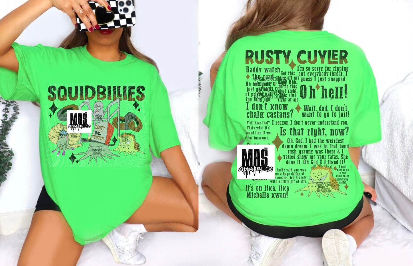 Rusty Cuyler Squidbillies Quote graphic tee