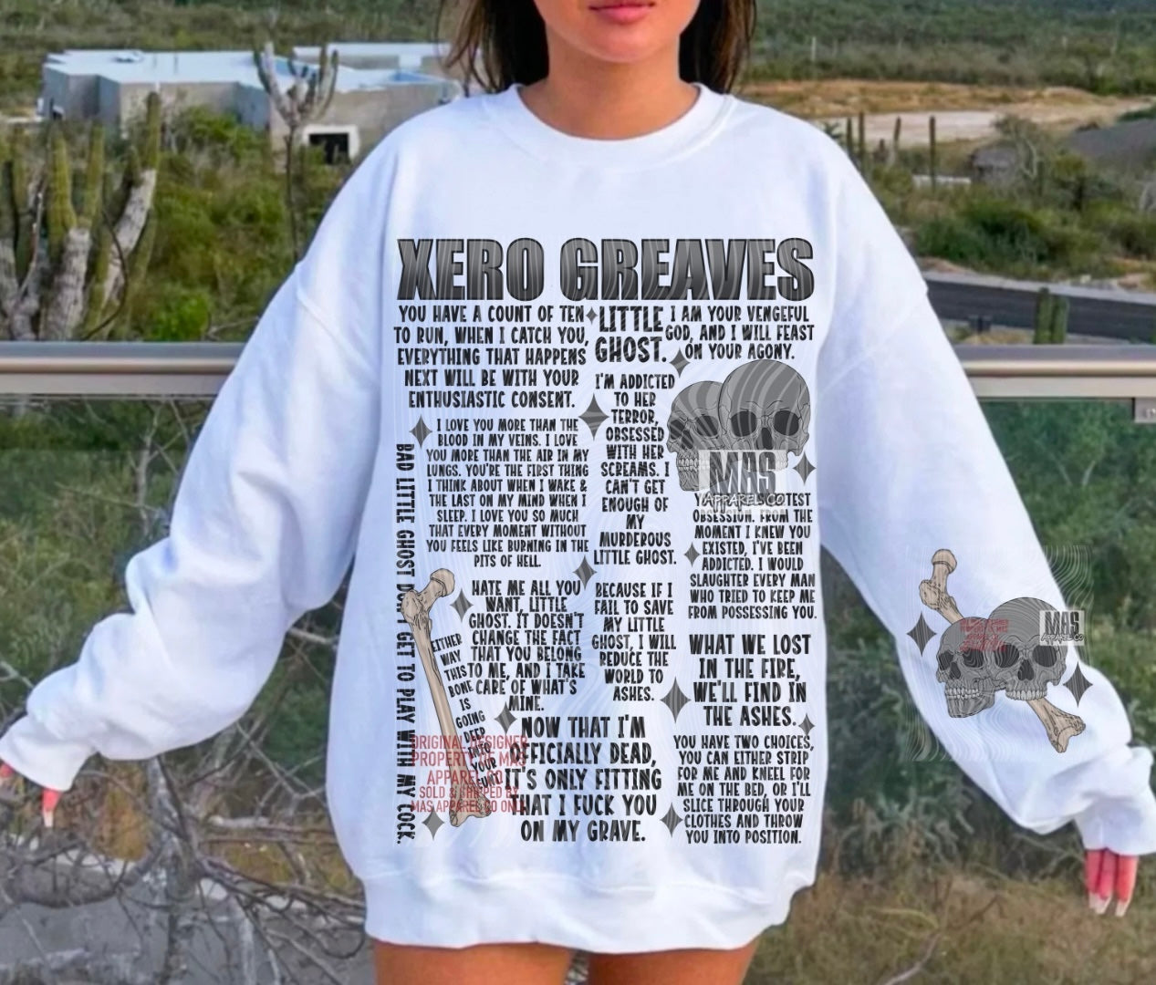 Xero Greaves Dark Romance Graphic tshirt