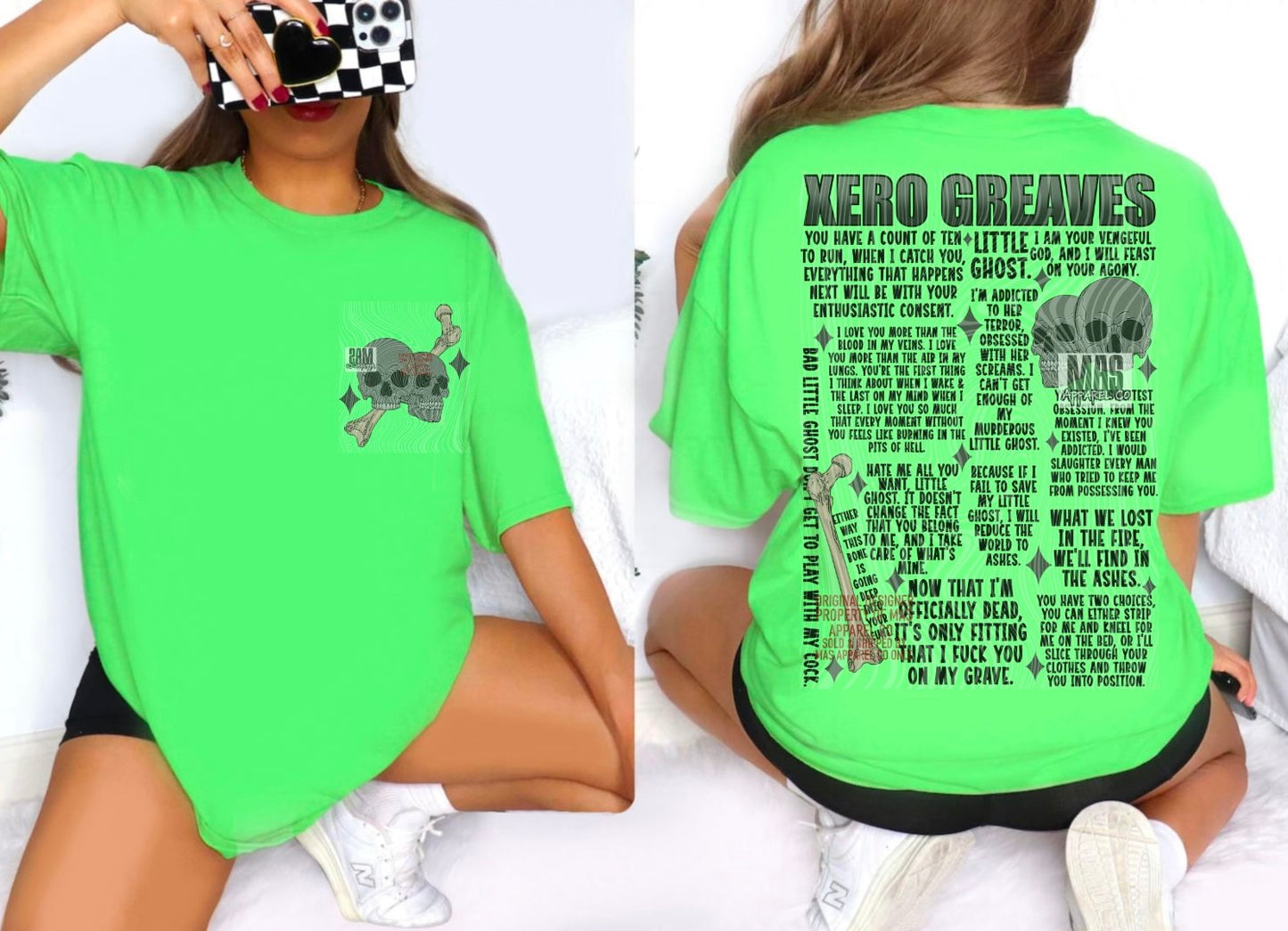 Xero Greaves Dark Romance Graphic tshirt