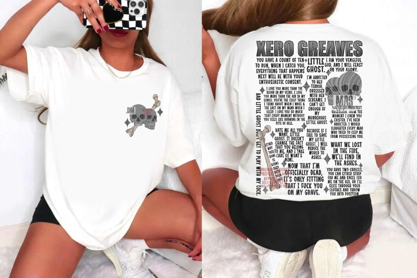 Xero Greaves Dark Romance Graphic tshirt
