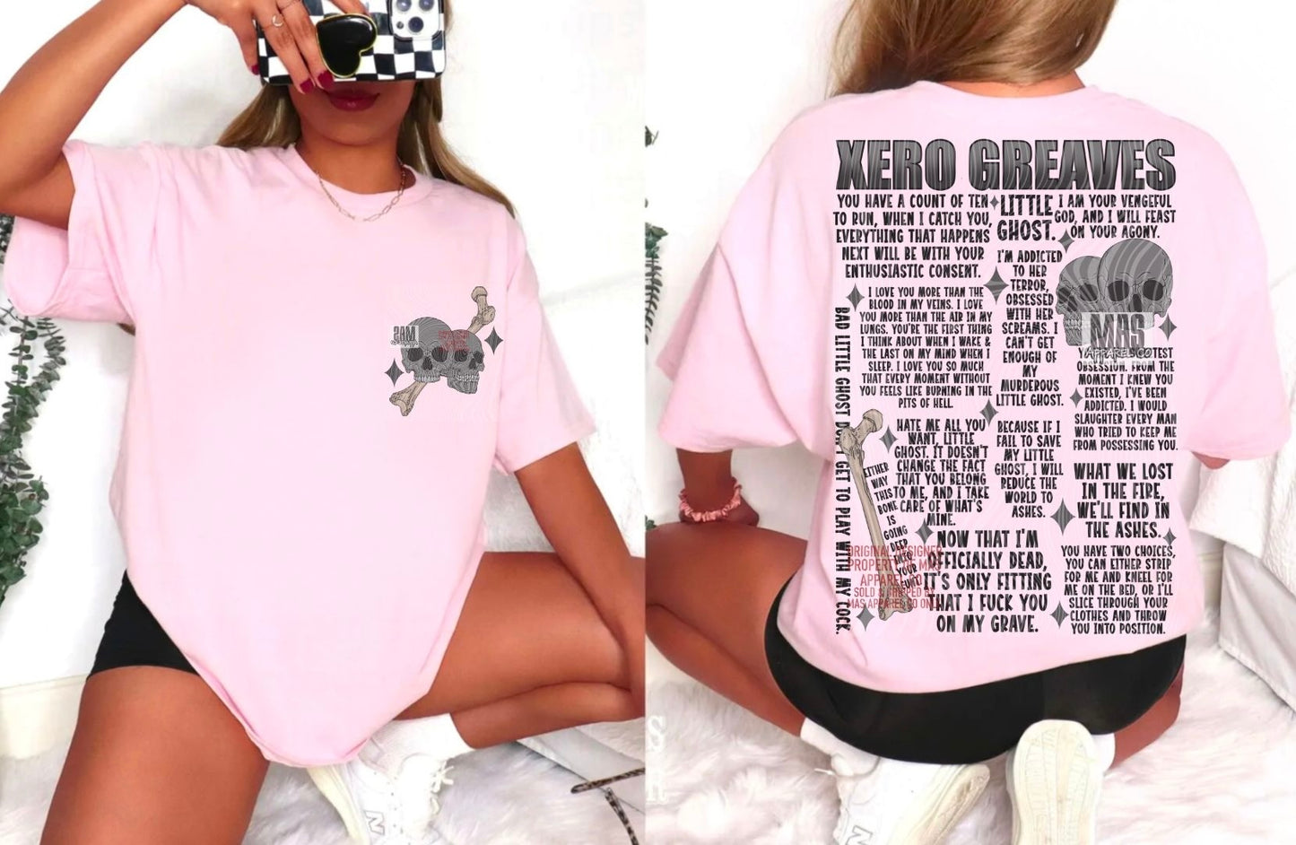 Xero Greaves Dark Romance Graphic tshirt