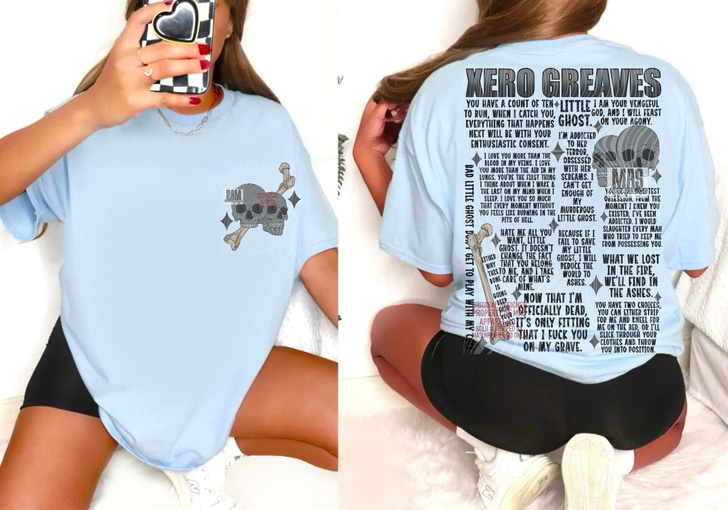 Xero Greaves Dark Romance Graphic tshirt