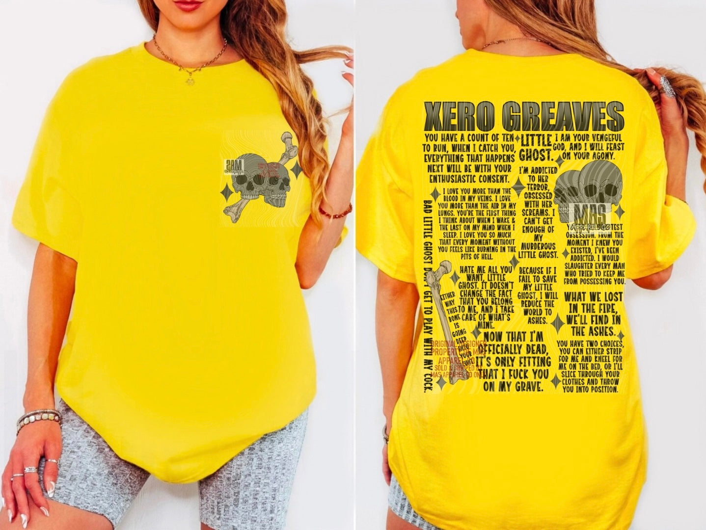 Xero Greaves Dark Romance Graphic tshirt