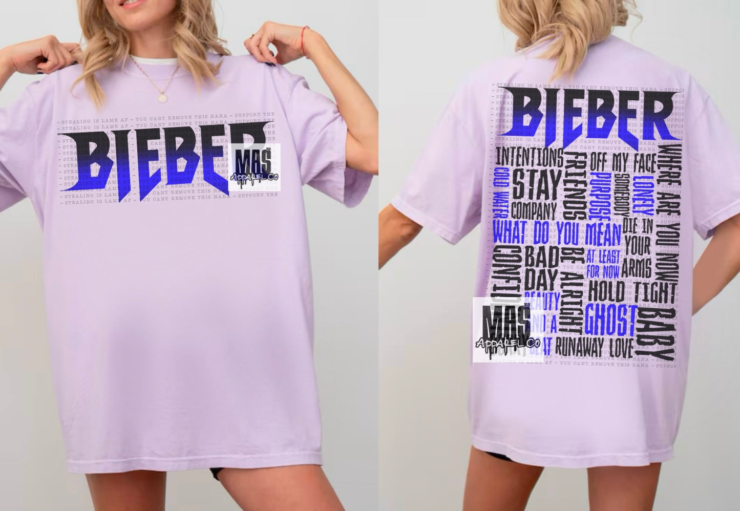 Bieber Song Title tee