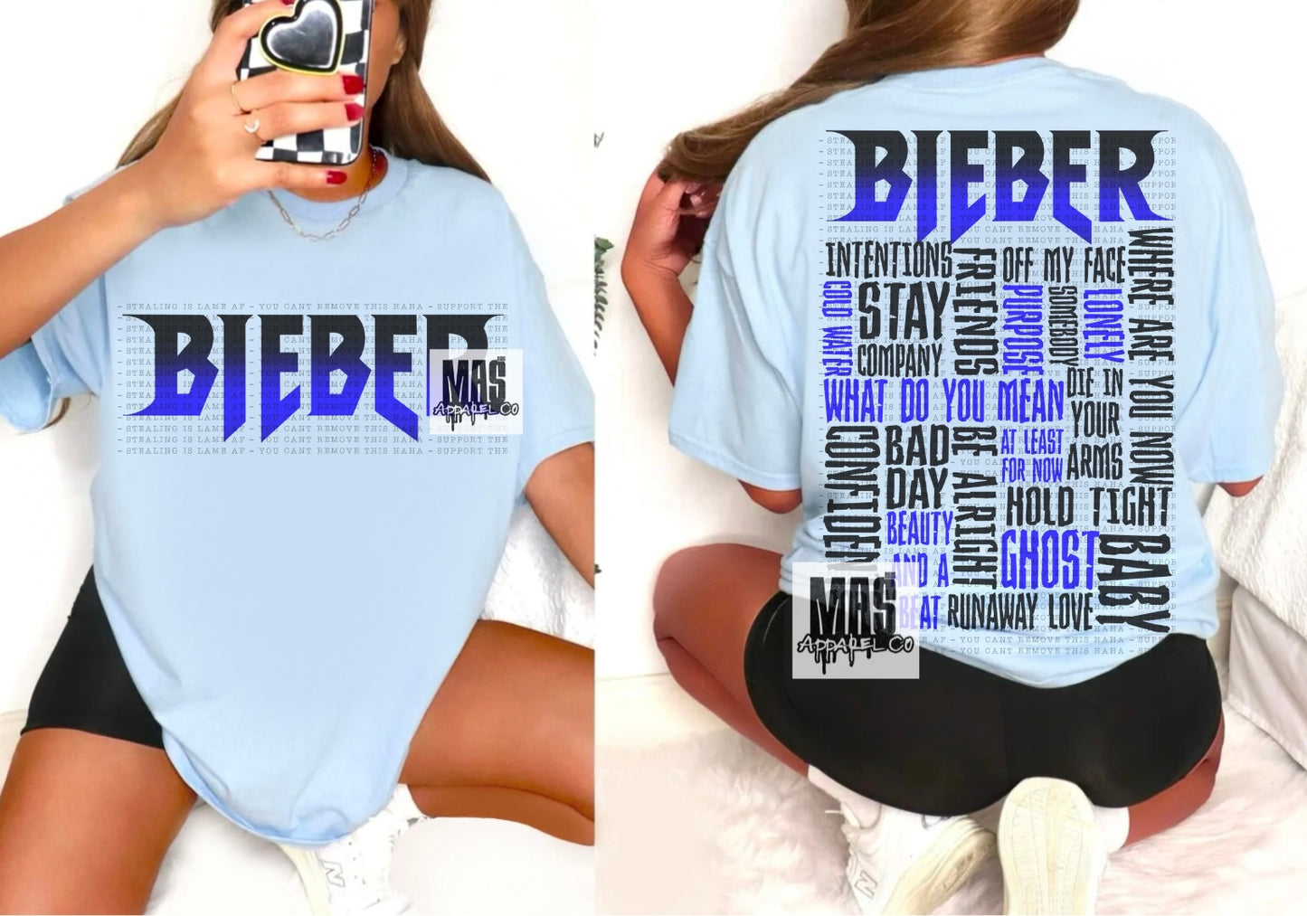 Bieber Song Title tee