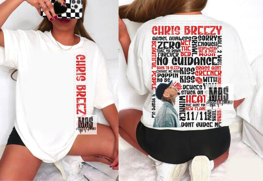 Chris Brown Song title Tee
